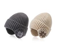 CVDYWDJIE Cappelli Caldi Per Protezione Dell'Udito In 2 Pezzi, Cappelli In Maglia Di Pile, Cappelli Da Ciclismo Invernali, Cappelli Antivento, Cappelli Da Sci, Prodotti Termici Per Esterni