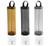 CVDYWDJIE Cestino Portaoggetti per Sacchi della Spazzatura da 3 Pezzi, 3 Ganci, Borsa da Appendere per Riporre Gli Oggetti da Cucina, Organizer Riutilizzabile per Sacchi della Spazzatura