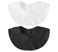 CVDYWDJIE Colletto Finto Da 2 Pezzi Per Donna, Colletto Staccabile, Colletto Finto Semplice, Colletto Decorativo Per Abbigliamento, Colletto Finto Carino