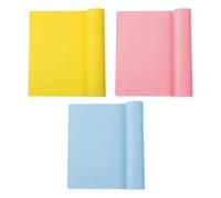 CVDYWDJIE Confezione da 3 Tappetini Rettangolari in Silicone, Divisori per Tavolo da Pranzo Antiscivolo, Tovagliette Isolate, Tovagliette Morbide, Tovagliette Facili da Pulire