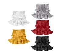 CVDYWDJIE Confezione Da 5 Collari Finti Lavorati A Maglia, Collari Finti Caldi, Accessori Di Abbigliamento, Collari Finti Per La Protezione Del Collo, Collari Finti Semplici E Versatili