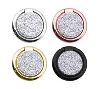 CVDYWDJIE Fibbie Rotonde per Cellulare da 4 Pezzi, Porta Cellulare, Fibbie Lucide per Cellulare, Fibbie Rotanti A 360°, Accessori per Cellulare