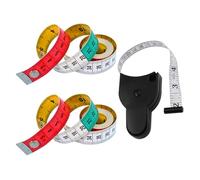 CVDYWDJIE Metro A Nastro Morbido da 2 Rotoli E Metro A Nastro Retrattile Automatico da 1 Pezzo, Metro per Abbigliamento, Righello da Cucito, Mini Righello Portatile, Nastro per Misurazione del Corpo