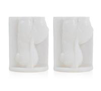 CVDYWDJIE Stampi in Silicone A Forma di Alpaca da 2 Pezzi, Stampi per Animali Carini, Stampi Creativi, Stampi per Candele, Stampi per Ornamenti Fai-da-Te