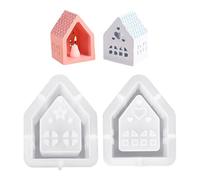 CVDYWDJIE Stampo in Silicone da 2 Pezzi, Stampo in Silicone 3D, Stampo in Silicone per Fusione, Faro per Fusione in Casa, Torre di Supporto per Candele