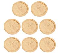 CVDYWDJIE Vassoio Rotondo da 8 Pezzi, Vassoio Decorativo per La Casa, Vassoio Semplice, può Essere Utilizzato per Tazze, Candele, Piccole Piante in Vaso