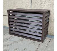 CVERTHAF Copertura in Alluminio per condizionatori e Pompe di Calore, Schermo di Recinzione per condizionatori, Copertura per Mini condizionatori Split per unità Esterne, scaffale portaoggetti per es