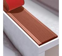 CVFOMBN Gradini Antiscivolo, Protezioni per Bordi Scale, Strisce di Gomma per Bordi gradini, Facili da installare, Cuscinetti per Scale Interne ed Esterne, aiutano,Marrone,20×500 cm