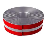 CVFOMBN Grigio,3m, Profilo per gradini in Vinile Autoadesivo, Modanatura per gradini, Protezione Antiscivolo in Gomma, Staccabile e attaccabile, per Uso Interno ed Esterno (4,8 x 5 cm)