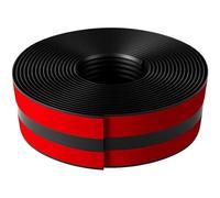 CVFOMBN Nero,6m, Profilo per gradini in Vinile Autoadesivo, Modanatura per gradini, Protezione Antiscivolo in Gomma, Staccabile e attaccabile, per Uso Interno ed Esterno (4,8 x 5 cm)