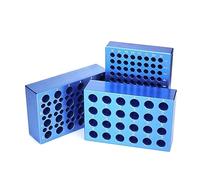 CVFRDD Contenitore for Ghiaccio in Alluminio 0.2/1.5/2ML Tubo for centrifuga Blocco for Ghiaccio Termostato a Bassa Temperatura Modulo di congelamento PCR Multiuso Pre-raffreddato(24 Silicone Sleeve)