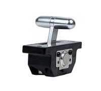 CVFRDD Joystick Hall ad ASSE Singolo 101B-SM, Pannello di Controllo con Asta di Spinta con Maniglia Corta incorporata, Interruttore da Tavolo ad ASSE Singolo(5V 0.1-4.9V Single Signal Output)