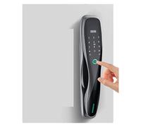CVFRDD Maniglia per Porta Intelligente, Camera d'albergo Tuya Knob Security Lock System Serratura in Alluminio Maniglia per Porta d'ingresso Senza Chiave(24-240mm Gold)