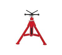 CVFRDD Supporto for Tubi con Testa a Rullo Treppiede Pieghevole con Testa a V Jack 12 Pollici capacità Tubo di Supporto Strumento bloccato 2500 libbre(1107S)
