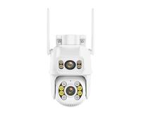 CVFRDD Telecamera IP 4K 8MP Dual Lens PTZ a Doppio Schermo Esterna 4MP AI di Sicurezza con tracciamento Automatico Video sorveglianza P2P(8MP No Card)