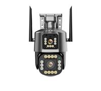 CVFRDD Telecamera IP 6K HD 16MP 10X Zoom Ibrido PTZ con tracciamento Automatico Esterna a Quattro obiettivi Tre telecamere di Sicurezza Sorveglianza 4K(4K Camera)