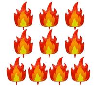 CVFRTT Confezione da 10 Palloncini con Fiamma, Palloncini Decorativi da Appendere allo Sfondo, Decorazione Rossa, Decorazione A Tema Fuoco, Palloncini con Fiamma per Feste per Bambini