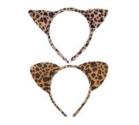 CVFRTT Confezione da 2 Fasce per Capelli con Stampa Leopardata, Fasce Decorative Creative, Accessori per Costumi Cosplay, Accessori per Decorazioni per Feste, Fasce per Animali dei Cartoni Animati