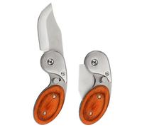 CVFRTT Confezione da 2 Piccoli Coltelli Pieghevoli, Mini Coltelli Tascabili, Coltelli Pieghevoli Comfort Outdoor, Coltelli con Lama in Acciaio Inossidabile, Utensili Affilati