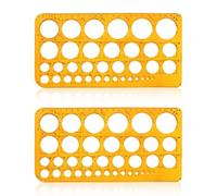 CVFRTT Confezione da 2 Righelli per Modelli di Disegno Rotondi, Righello da Disegno Multifunzionale, Righello per Disegni Geometrici, Righello di Misurazione, Forniture per Studio E Ufficio