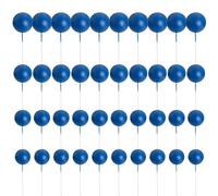 CVFRTT Inserti A Sfera Blu da 40 Pezzi, Inserti per Decorazione Torte, Inserti Mini Sfera, Accessori per Decorazione Torta Fai da Te