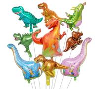 CVFRTT Palloncini A Forma di Dinosauro da 9 Pezzi, Palloncini Creativi per Cartoni Animati, Giocattoli per Palloncini per Bambini, Palloncini per Decorazioni per Feste, Decorazioni per Scene di Feste