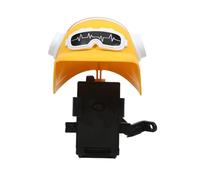 Cvgffs Porta Cellulare Motociclo 1 Pz Piccolo Casco Da Motociclista Supporto Per Cellulare Bicicletta Elettrica Parasole Impermeabile Navigazione Staffa di navigazione(Mirror yellow)