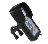 Cvgffs Porta Cellulare Motociclo Borsa Porta Cellulare Da Bici Girevole A 360° Impermeabile Manubrio Della Moto Bicicletta Con Telefono Touchscreen Staffa di navigazione(B Fixed the screws)