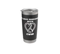CVID Awareness I Love Someone With CVID Bicchiere termico in acciaio inox doppia parete