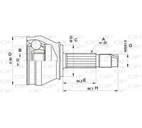 CVJ5229.10 OPEN PARTS Kit giunti, Semiasse per FIAT