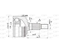 CVJ5360.10 OPEN PARTS Kit giunti, Semiasse per MERCEDES-BENZ