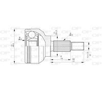 CVJ5663.10 OPEN PARTS Kit giunti, Semiasse per RENAULT