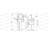CVJ5667.10 OPEN PARTS Kit giunti, Semiasse per AUDI,VW