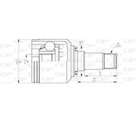 CVJ5702.20 OPEN PARTS Kit giunti, Semiasse per MERCEDES-BENZ