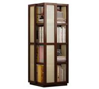 CVJdfhRE Libreria girevole semplice da pavimento creativa a più ripiani Spaziatura rialzata Può contenere oggetti di grandi dimensioni Adatta for casa, scuola e lavoro