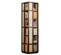 CVJdfhRE Libreria girevole semplice da pavimento creativa a più ripiani Spaziatura rialzata Può contenere oggetti di grandi dimensioni Adatta for casa, scuola e lavoro