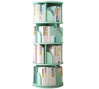 CVJdfhRE Scaffale semplice a 4 livelli dal pavimento al soffitto Libreria girevole multifunzionale Salvaspazio Comodo(Green)