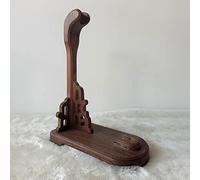 CVJdfhRE Supporto for spada in legno massello verticale, espositore for samurai, adatto for spade corte - wengé/altezza 27 cm
