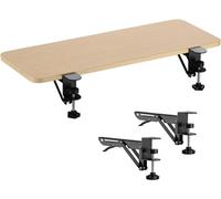 CVJdfhRE Supporto for Tastiera a Morsetto con staffe Pieghevoli for ripiano, for allargare la scrivania, Supporto for bracciolo, for(Maple,75 * 25cm(29.5x10Inch))