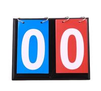 CVJdfhRE tabellone, Tabellone segnapunti Manuale, con Carte ribaltabili, Portatile da Tavolo for Basket, Calcio, Tennis(Color Double Digits)