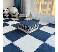 CVJdfhRE Tappeti morbidi e arruffati for camera da letto, isolamento acustico, possono essere tagliati, proteggono il pavimento, 10 pezzi(Style G)