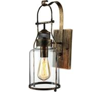 CVNIMV Lampada a Sospensione a LED, apparecchi di Illuminazione da Parete, Applique da Parete Industriale Vintage, Applique da Parete per Fattoria e fienile con Paralume in Vetro, apparec