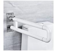 CVNIMV Maniglia di Sostegno WC Pieghevole Bagno Corrimano di Sicurezza Antiscivolo Supporto per WC a Parete per Anziani Disabili Incinta Aiuto per Doccia in Acciaio Inossidabile Assist