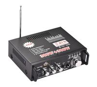 Cvoepobey 1 Set BT-298A Mini Kit Amplificatore Audio Stereo 2CH 300W+300W per Auto e Casa Ricevitore Audio Digitale Bluetooth AMP Radio FM Spina EU