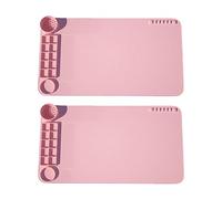 Cvoepobey 2-Pack di per la Pittura Graffiti In Silicone, Trasparenti, per Tracciare, Colorare, Pad per, Pad per L'Arte, Dei Colori, Durevoli e Facili da Usare (Rosa)
