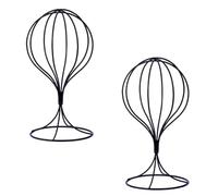 Cvoepobey 2 Pezzi Moderni Supporti per Cappelli in Metallo Durevole e Porta-Parrucche Supporto per Cappelli Espositore per Cappelli Modello per Cappelli per Adulti Supporto Facile da Usare