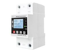 Cvoepobey 63A TUYA WiFi Smart Earth Leakage Over Under Voltage Protector Relè Interruttore Automatico Timer Energy Powers KWh Meter