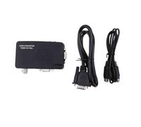 Cvoepobey Adattatore Convertitore Svideo AV A VGA Composito AV CVBS In Uscita VGA 1080P per Monitor da TV A PC Pezzi di Ricambio HDTV