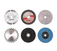 Cvoepobey Disco di Taglio da 6 Pezzi da 6 Pezzi Professionali e Ruote A Macinatura Piatta per Smerigliatrice Angolare da 10 Mm, Strumenti di Lavorazione del Metallo Set