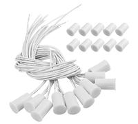Cvoepobey Interruttore Magnetico per Porte RC-33 NC Allarme Sensore per Porte e Finestre di Sicurezza Cablato da Incasso Bianca - (10 Set)